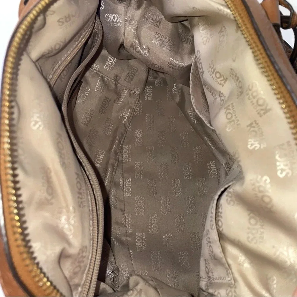 Michael Kors Brown Large Bedford Satchel